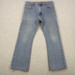 Vintage Levis Jeans Mens Fits 33x28 Light Wash Bootcut 517 Y2K Cotton Workwear